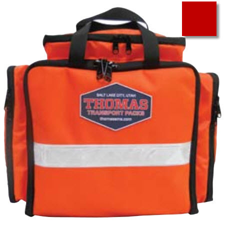 Emergency Responder EMT Pack, 11in x 12in x 5in, Red, Pocketed