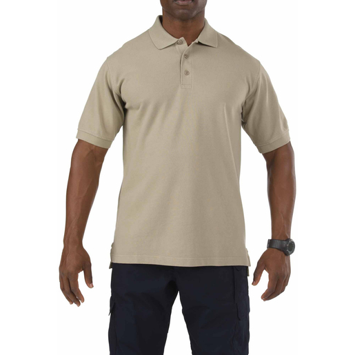5.11® Men's Professional Short Sleeve Polo, Silver Tan