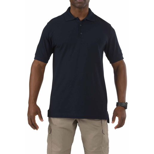 5.11® Men's Utility Short Sleeve Polo Shirt, Regular, Dark Navy, XL