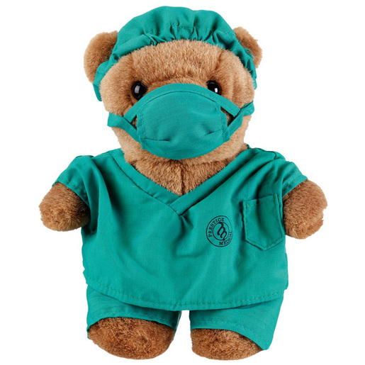 Dr. Scrubz Plush Bear, 10in