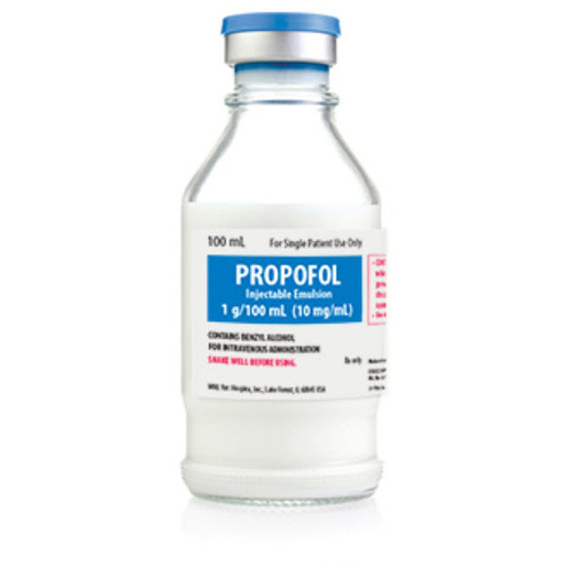 Propofol, 10mg/mL, 100mL Vial