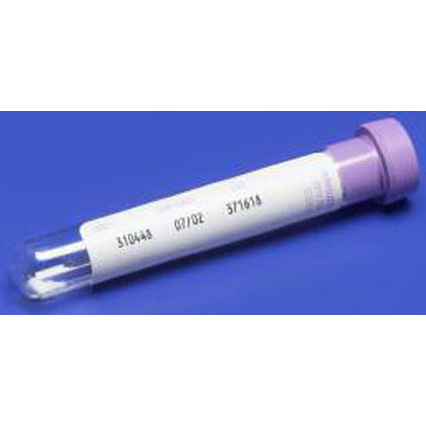 Monoject™ Blood Collection K3 EDTA Tube with Silicone Coated Stopper, 0.05mL 15% Solution, 5mL, 13mm x 75mm