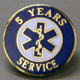 Uniform Pins, Years of EMS Service