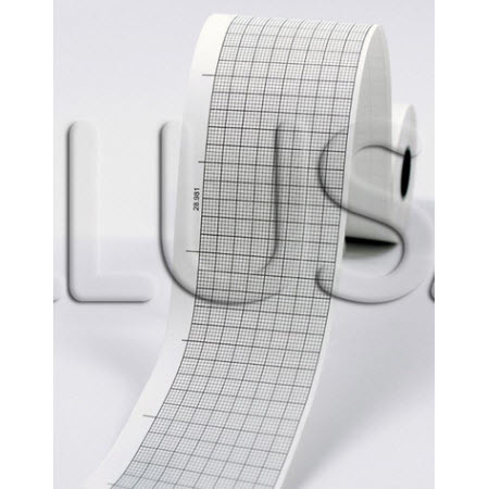 Fukuda 181-111-051 Premium ECG/EKG Recording Chart Paper, 50mm x 30m, Black Grid