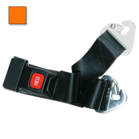 Metal Push Button Buckle Two Piece w/Non-Swivel Clip Straps