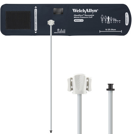 FlexiPort® Reusable Blood Pressure Cuffs with Single Tube Tri-Purpose Connector