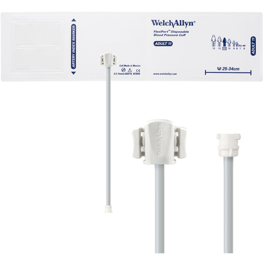 FlexiPort® Disposable Blood Pressure Cuffs with Single Tube Female Locking Type Connector