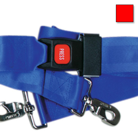 Metal Push Button Buckle Two Piece w/Swivel Speed Clip Strap