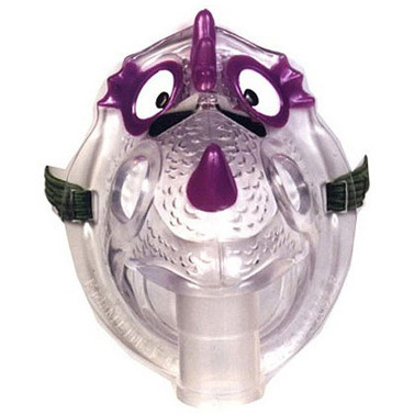 Nic the Asthmatic Dragon Mask, Plastic, Pediatric (No Neb)