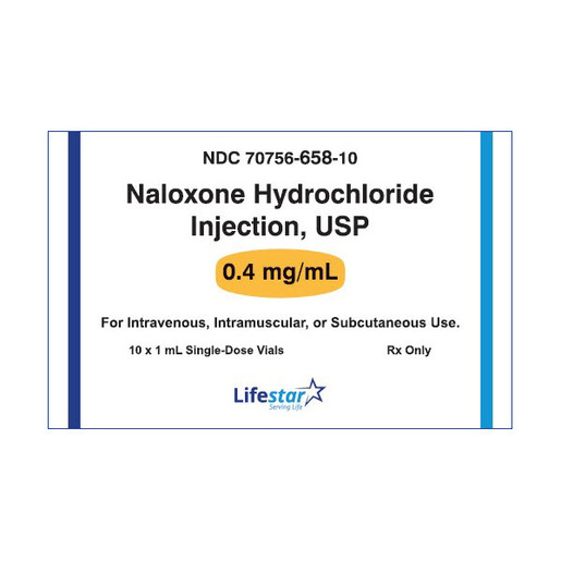 Naloxone, 0.4mg, 1mL Vial