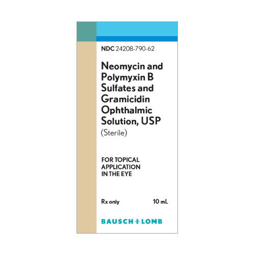 Neomycin Sulfate and Polymyxin and Gramicidin Solution Ophthalmic Drops, 10mL