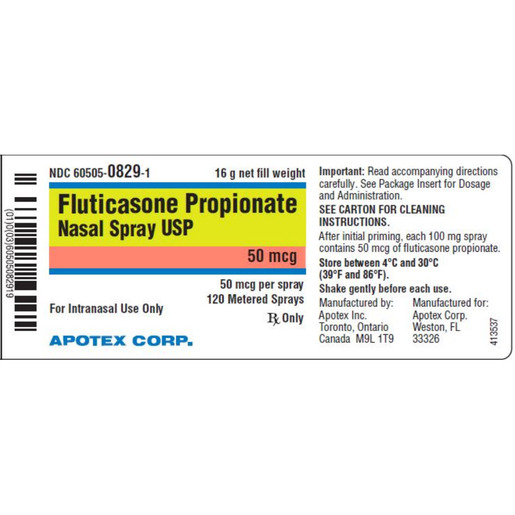 Fluticasone Propionate, 50mcg, Nasal Spray