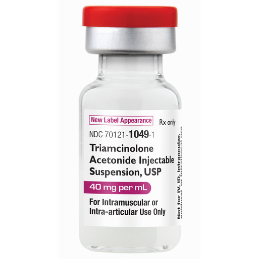Triamcinolone Acetonide, 40mg/mL, Vial