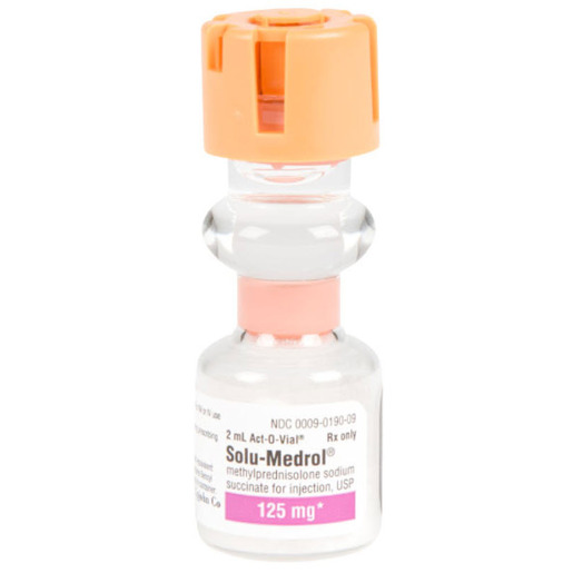 Solu-Medrol® 125mg/mL, 2mL Act-O-Vial® System
