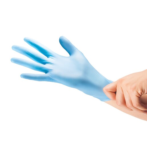 Curaplex® TritonGrip EC™ Exam Gloves, Blue Nitrile