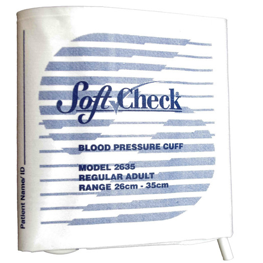 SoftCheck® Fabric Disposable Blood Pressure Cuff, Single Tube, No Fitting, Adult, 26 to 35cm