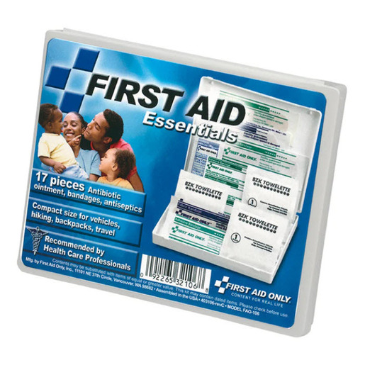 Travel First Aid Kit, 16 Piece, Plastic Case