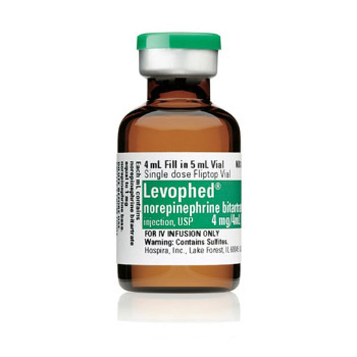 Levophed, 4mg/4mL, Vial