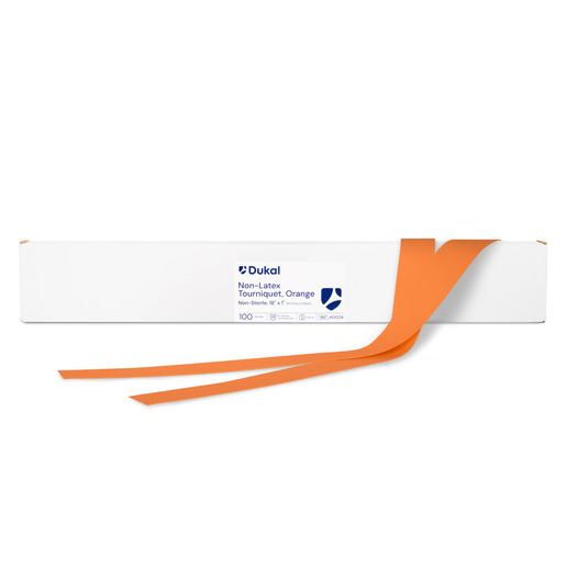 Tourniquet, Flat Packaged, 18in x 1in, Orange