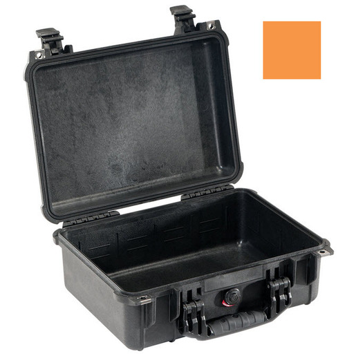 Pelican 1450 Protector Case, No Interior Foam, Orange
