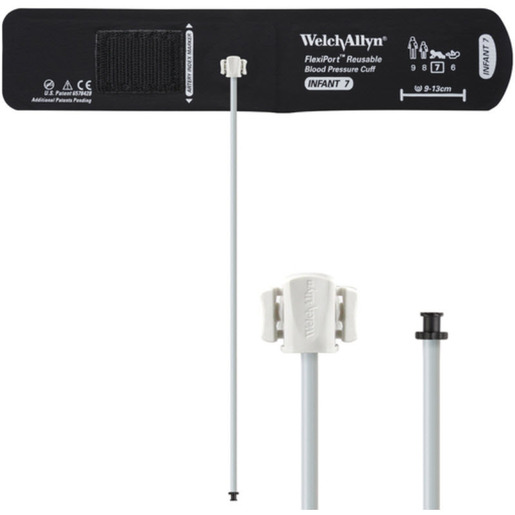 FlexiPort® Reusable Blood Pressure Cuffs with Single Tube Tri-Purpose Connector