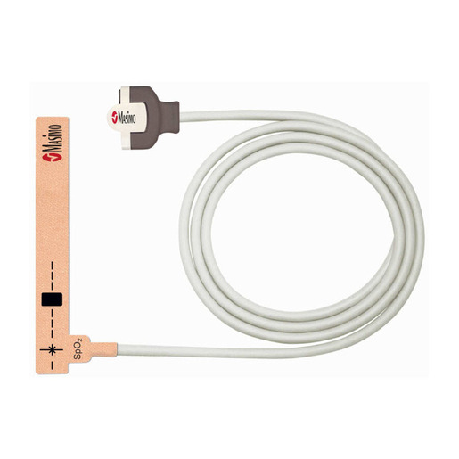 Masimo® M-LNCS Sensor, Neonate/Adult, Disposable, Finger/Toe, Adhesive Wrap-around, 3ft