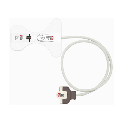 Masimo® M-LNCS Sensor, Pediatric, Disposable, Finger, Adhesive Foldover, 18in