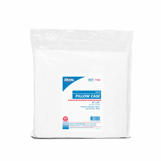 Pillow Case, Spunbond Material, 29in L x 20in W, White