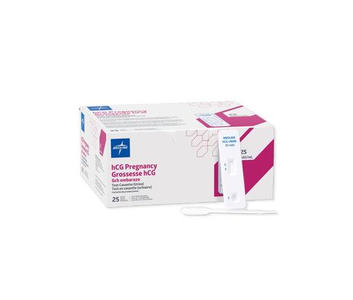 hCG in Urine Pregnancy Test Cassette, 25 mIU/mL