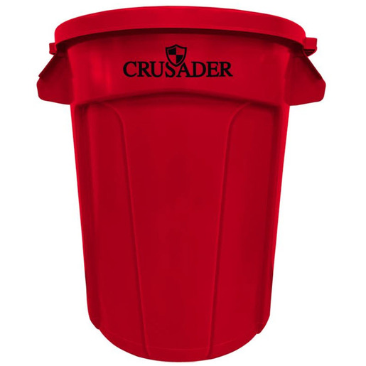 Crusader Round Heavy-Duty Trash Containers
