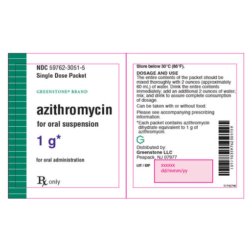 Azithromycin Oral Suspension, Powder, 1g, Single Dose Packets