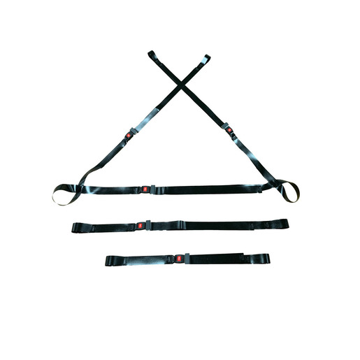 Nylon Cross Harness Set for Stryker XPS 6500 Series, Black