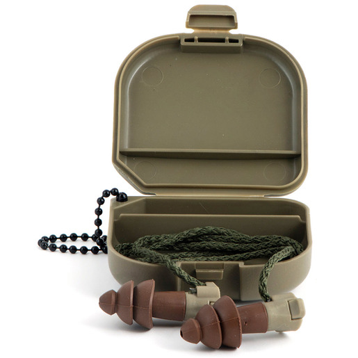 Moldex BattlePlugs® Impulse Protection Earplugs & Pocket-Pak Duo, NRR 24dB, Cord, Case, Chain, Large