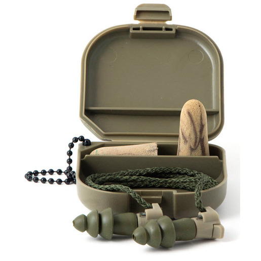 Moldex BattlePlugs® Impulse Protection Medium Earplugs (NRR 24dB) and Camo Foam Earplugs (NRR 33dB) in Pocket-Pak Duo