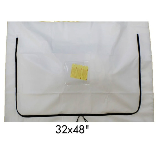 Standard White PEVA Chlorine-Free Body Bag, Pediatric, 32in x 48in