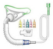 Tracheostomy Mask Kit, Adult, All Diluters with Universal Connector