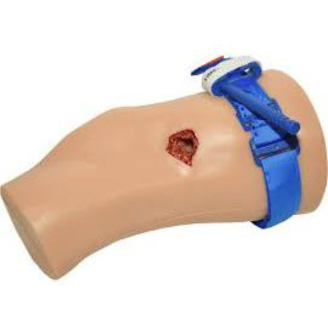 TrueClot® PCT3 (Packing, Compression, Tourniquet) Leg Trainer, Gun Shot Wound & Laceration