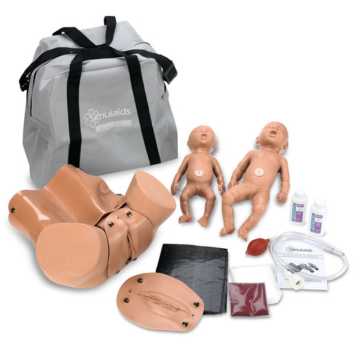 Simulaids Forceps/Vacuum Delivery Obstetrics (OB) Manikin, Light Skin