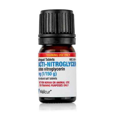 Practi-Nitroglycerin™ 0.4 mg Sublingual Tablets (for Training)