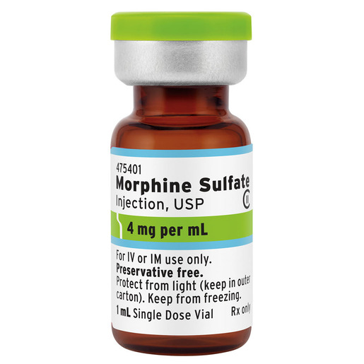 Morphine, 4mg/mL, Vial