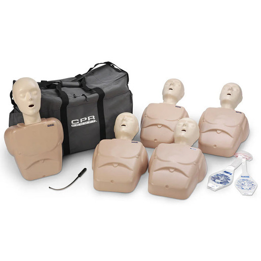 CPR Prompt® Training and Practice Manikins, Child/Adult, 5-Pack