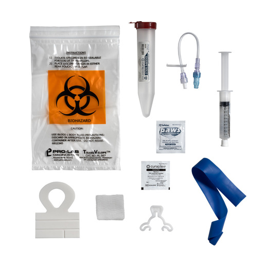 IV Start Kit with Kwik Klip, IV Guard Dressing, Prep Pads, Specimen Bag, Gauze and Tourniquet