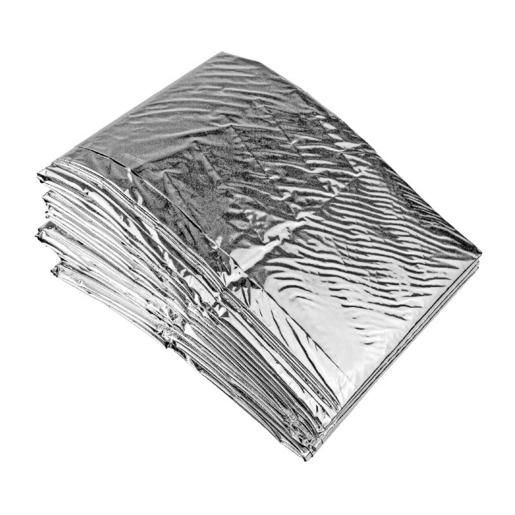 Dynarex Emergency Survival Rescue Blanket, Mylar, 84in x 52in, Silver