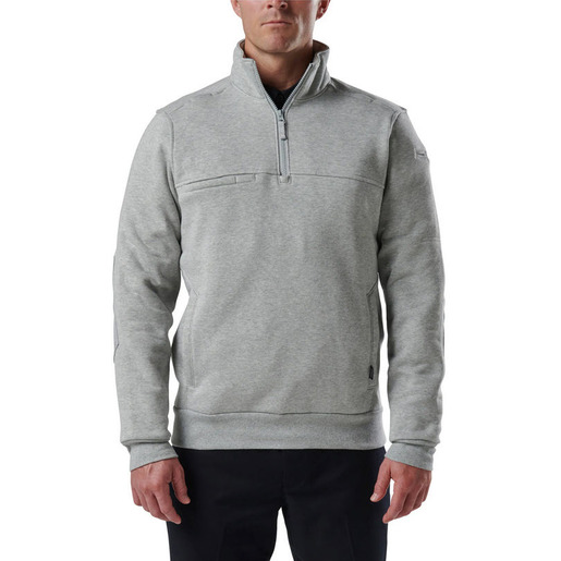 5.11® Men's 1/4 Zip Long Sleeve Job Shirt 2.0, Heather Gray