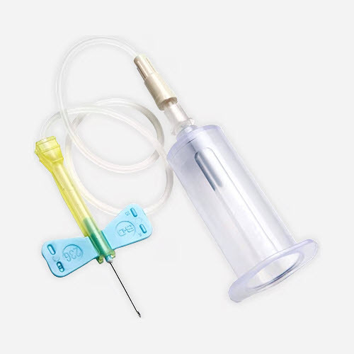 BD Vacutainer® Safety-Lok™ Blood Collection Set with 7in Tubing and Luer Adapter, 23ga x 0.75in L