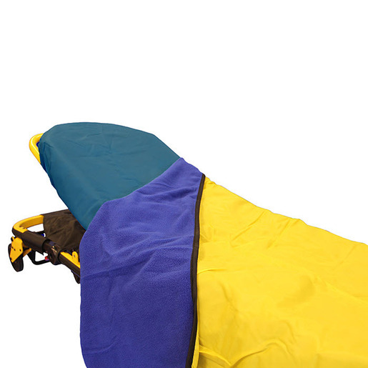 All-Weather Blanket, Nylon/Fleece, 90in x 60in, Gold/Navy