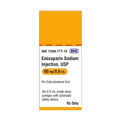 Enoxaparin Sodium, 60mg/0.6mL, Injection