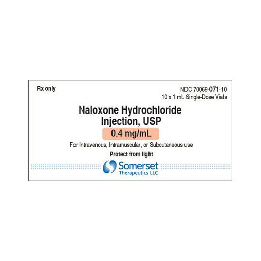 Naloxone, 0.4mg/mL, Vial