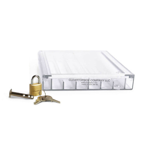 Clear Top Narcotic Boxes with Lock