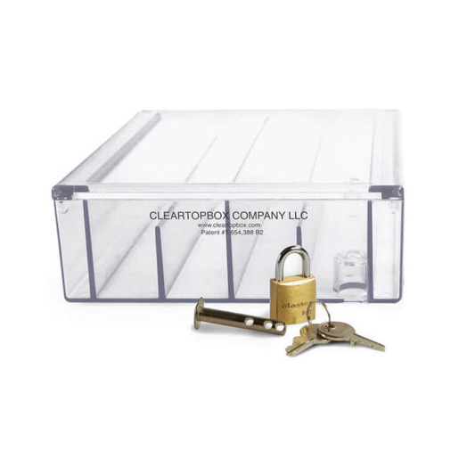 Clear Top Narcotic Boxes with Lock